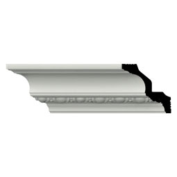 Ekena Millwork - MLD04X04X06FE - Endurathane Felix Crown Moulding, 4"H x 4"P x 5 3/4"F x 96"L, Factory Primed