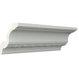 Ekena Millwork - MLD04X04X06FE - Endurathane Felix Crown Moulding, 4"H x 4"P x 5 3/4"F x 96"L, Factory Primed