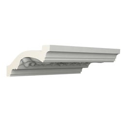 Ekena Millwork - MLD05X02X05BR - Endurathane Bruce Crown Moulding, 4 3/4"H x 2 1/8"P x 5 1/8"F x 96"L, Factory Primed