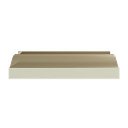 Ekena Millwork - MLD05X02X05BR - Endurathane Bruce Crown Moulding, 4 3/4"H x 2 1/8"P x 5 1/8"F x 96"L, Factory Primed