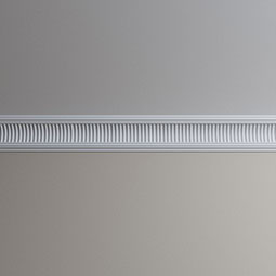 Ekena Millwork - MLD05X05X07EL - Endurathane Elizabeth Crown Moulding, 4 1/2"H x 4 3/4"P x 6 5/8"F x 96"L, Factory Primed