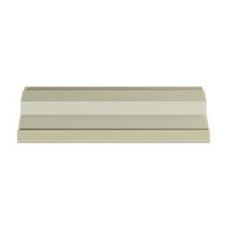 Ekena Millwork - MLD03X03X05GR - Endurathane Grayson Crown Moulding, 3 1/8"H x 3 1/8"P x 4 1/2"F x 96"L, Factory Primed