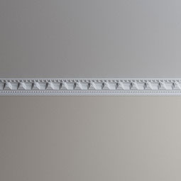 Ekena Millwork - MLD03X03X05GR - Endurathane Grayson Crown Moulding, 3 1/8"H x 3 1/8"P x 4 1/2"F x 96"L, Factory Primed