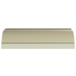 Ekena Millwork - MLD07X07X10NO - Endurathane Noelle Crown Moulding, 7"H x 7"P x 10"F x 96"L, Factory Primed