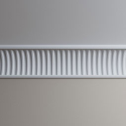 Ekena Millwork - MLD10X10X13ES - Endurathane Esenia Crown Moulding, 9 1/2"H x 9 1/2"P x 13 3/8"F x 48"L, Factory Primed