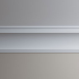 Ekena Millwork - MLD11X11X15AR - Endurathane Aria Crown Moulding, 11"H x 10 5/8"P x 15 3/8"F x 96"L, Factory Primed