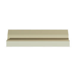 Ekena Millwork - MLD02X02X03NO - Endurathane Nora Crown Moulding, 2 3/8"H x 1 5/8"P x 2 7/8"F x 96"L, Factory Primed