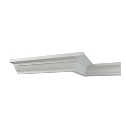 Ekena Millwork - MLD02X02X03EM - Endurathane Emery Crown Moulding, 2 1/8"H x 2"P x 3"F x 94 1/2"L, Factory Primed