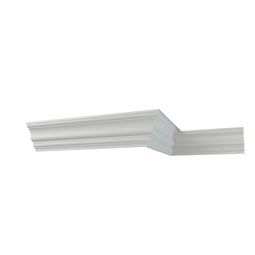 Ekena Millwork - MLD04X03X05AL - Endurathane Alicia Crown Moulding, 4"H x 2 1/2"P x 4 5/8"F x 96"L, Factory Primed
