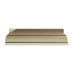 Ekena Millwork - MLD08X05X10DE - Endurathane Denisse Crown Moulding, 8 1/4"H x 5"P x 9 5/8"F x 96"L, Factory Primed