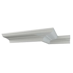 Ekena Millwork - MLD08X05X10DE - Endurathane Denisse Crown Moulding, 8 1/4"H x 5"P x 9 5/8"F x 96"L, Factory Primed