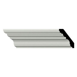 Ekena Millwork - SAMPLE-MLD03X02X04AN - SAMPLE - Endurathane Anthony Crown Moulding, 2 5/8"H x 2 1/4"P x 3 1/2"F x 12"L, Factory Primed
