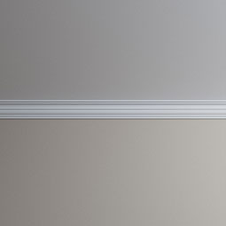 Ekena Millwork - MLD03X03X04EN - Endurathane Enzo Crown Moulding, 3 1/8"H x 2 1/2"P x 4"F x 96"L, Factory Primed