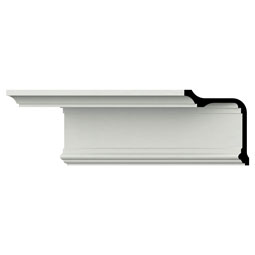 Ekena Millwork - MLD08X07X10CH - Endurathane Chloe Crown Moulding, 7 7/8"H x 6 5/8"P x 10 3/8"F x 96"L, Factory Primed