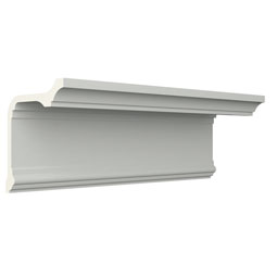 Ekena Millwork - MLD08X07X10CH - Endurathane Chloe Crown Moulding, 7 7/8"H x 6 5/8"P x 10 3/8"F x 96"L, Factory Primed