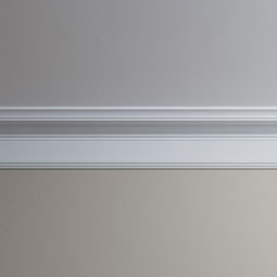 Ekena Millwork - MLD08X07X10CH - Endurathane Chloe Crown Moulding, 7 7/8"H x 6 5/8"P x 10 3/8"F x 96"L, Factory Primed