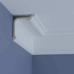 Ekena Millwork - MLD08X07X10CH - Endurathane Chloe Crown Moulding, 7 7/8"H x 6 5/8"P x 10 3/8"F x 96"L, Factory Primed