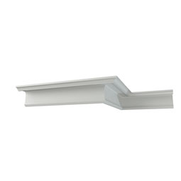 Ekena Millwork - MLD08X07X10CH - Endurathane Chloe Crown Moulding, 7 7/8"H x 6 5/8"P x 10 3/8"F x 96"L, Factory Primed
