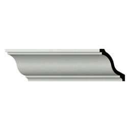 Ekena Millwork - SAMPLE-MLD02X02X03SH - SAMPLE - Endurathane Shiloh Crown Moulding, 2 3/8"H x 2 3/8"P x 3 3/8"F x 12"L, Factory Primed
