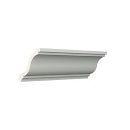 Ekena Millwork - SAMPLE-MLD02X02X03SH - SAMPLE - Endurathane Shiloh Crown Moulding, 2 3/8"H x 2 3/8"P x 3 3/8"F x 12"L, Factory Primed