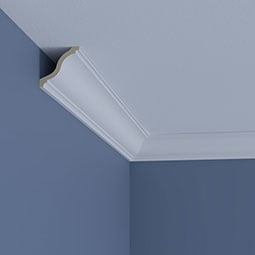 Ekena Millwork - SAMPLE-MLD02X02X03SH - SAMPLE - Endurathane Shiloh Crown Moulding, 2 3/8"H x 2 3/8"P x 3 3/8"F x 12"L, Factory Primed