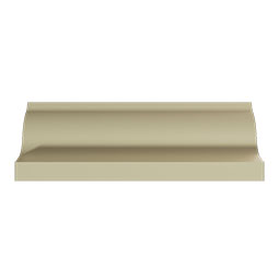 Ekena Millwork - MLD03X03X05MO - Endurathane Morgan Crown Moulding, 3 1/8"H x 3 1/8"P x 4 1/2"F x 96"L, Factory Primed