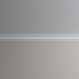 Ekena Millwork - MLD03X03X05MO - Endurathane Morgan Crown Moulding, 3 1/8"H x 3 1/8"P x 4 1/2"F x 96"L, Factory Primed