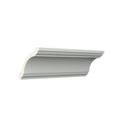 Ekena Millwork - MLD04X04X05MA - Endurathane Maisie Crown Moulding, 3 1/2"H x 3 1/2"P x 5"F x 96"L, Factory Primed