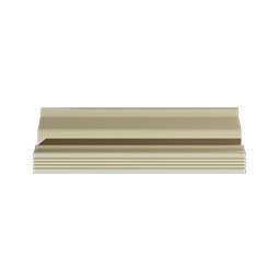 Ekena Millwork - MLD04X04X06GI - Endurathane Gigi Crown Moulding, 4"H x 4"P x 5 3/4"F x 94 1/2"L, Factory Primed