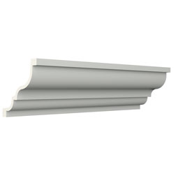 Ekena Millwork - MLD08X08X11OW - Endurathane Owen Crown Moulding, 7 7/8"H x 7 7/8"P x 11 1/8"F x 96"L, Factory Primed