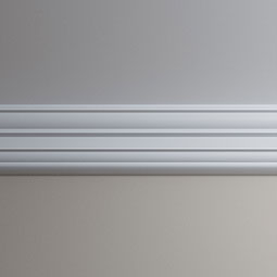 Ekena Millwork - MLD10X08X13HE - Endurathane Henry Crown Moulding, 9 7/8"H x 7 7/8"P x 12 5/8"F x 96"L, Factory Primed