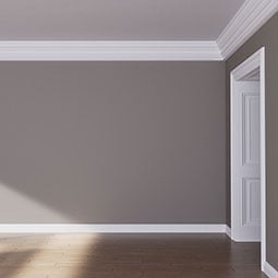 Ekena Millwork - MLD10X08X13HE - Endurathane Henry Crown Moulding, 9 7/8"H x 7 7/8"P x 12 5/8"F x 96"L, Factory Primed