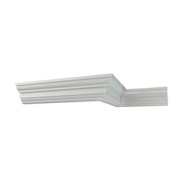 Ekena Millwork - MLD10X08X13HE - Endurathane Henry Crown Moulding, 9 7/8"H x 7 7/8"P x 12 5/8"F x 96"L, Factory Primed