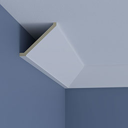 Ekena Millwork - MLD04X04X06CO - Endurathane Colette Crown Moulding, 4"H x 4 3/8"P x 5 7/8"F x 96"L, Factory Primed