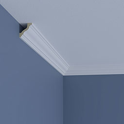 Ekena Millwork - MLD02X02X02VA - Endurathane Valerie Crown Moulding, 1 3/4"H x 1 5/8"P x 2 3/8"F x 96"L, Factory Primed