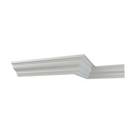 Ekena Millwork - MLD02X02X02VA - Endurathane Valerie Crown Moulding, 1 3/4"H x 1 5/8"P x 2 3/8"F x 96"L, Factory Primed
