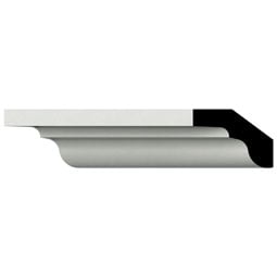 Ekena Millwork - SAMPLE-MLD01X01X01MR - SAMPLE - Endurathane Marcus Crown Moulding, 1"H x 3/4"P x 1 1/4"F x 12"L, Factory Primed