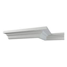 Ekena Millwork - SAMPLE-MLD01X01X01MR - SAMPLE - Endurathane Marcus Crown Moulding, 1"H x 3/4"P x 1 1/4"F x 12"L, Factory Primed