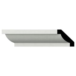 Ekena Millwork - MLD01X01X01SK - Endurathane Skylar Crown Moulding, 3/4"H x 3/4"P x 1 1/8"F x 96"L, Factory Primed