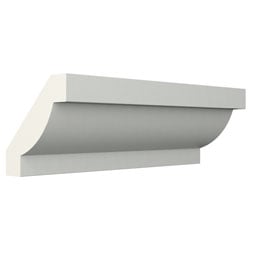 Ekena Millwork - MLD01X01X01SK - Endurathane Skylar Crown Moulding, 3/4"H x 3/4"P x 1 1/8"F x 96"L, Factory Primed