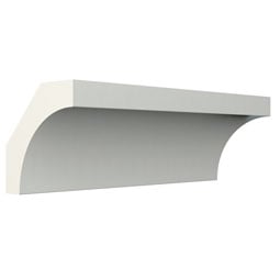 Ekena Millwork - SAMPLE-MLD01X01X01DA - SAMPLE - Endurathane Dante Crown Moulding, 7/8"H x 7/8"P x 1 1/8"F x 12"L, Factory Primed