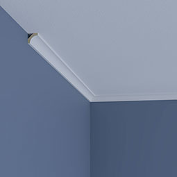 Ekena Millwork - SAMPLE-MLD01X01X01DA - SAMPLE - Endurathane Dante Crown Moulding, 7/8"H x 7/8"P x 1 1/8"F x 12"L, Factory Primed