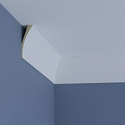 Ekena Millwork - MLD06X02X06CA - Endurathane Caryn Crown Moulding, 6"H x 2"P x 6 1/4"F x 96"L, Factory Primed