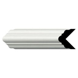 Ekena Millwork - SAMPLE-MLD01X01X01MA - SAMPLE - Endurathane Mae Crown Moulding, 1 1/8"H x 1 1/8"P x 1 1/8"F x 12"L, Factory Primed