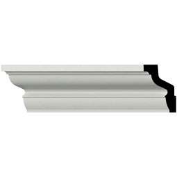 Ekena Millwork - MLD02X01X02SG - Endurathane Sage Crown Moulding, 1 3/4"H x 1 1/8"P x 2"F x 96"L, Factory Primed