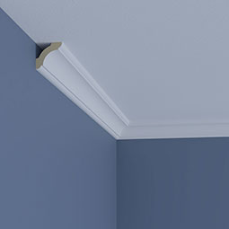 Ekena Millwork - MLD02X02X02NO - Endurathane Nolan Crown Moulding, 1 5/8"H x 1 5/8"P x 2 1/8"F x 96"L, Factory Primed