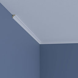 Ekena Millwork - SAMPLE-MLD01X01X01FI - SAMPLE - Endurathane Finley Crown Moulding, 5/8"H x 5/8"P x 1"F x 12"L, Factory Primed