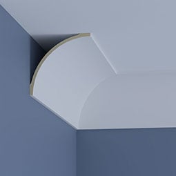 Ekena Millwork - MLD08X08X11CA - Endurathane Camilla Crown Moulding, 7 7/8"H x 7 7/8"P x 11 1/8"F x 48"L, Factory Primed
