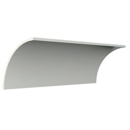 Ekena Millwork - MLD12X12X17HE - Endurathane Hetty Crown Moulding, 11 3/4"H x 11 3/4"P x 16 5/8"F x 94 1/2"L, Factory Primed