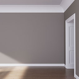 Ekena Millwork - MLD12X12X17HE - Endurathane Hetty Crown Moulding, 11 3/4"H x 11 3/4"P x 16 5/8"F x 94 1/2"L, Factory Primed